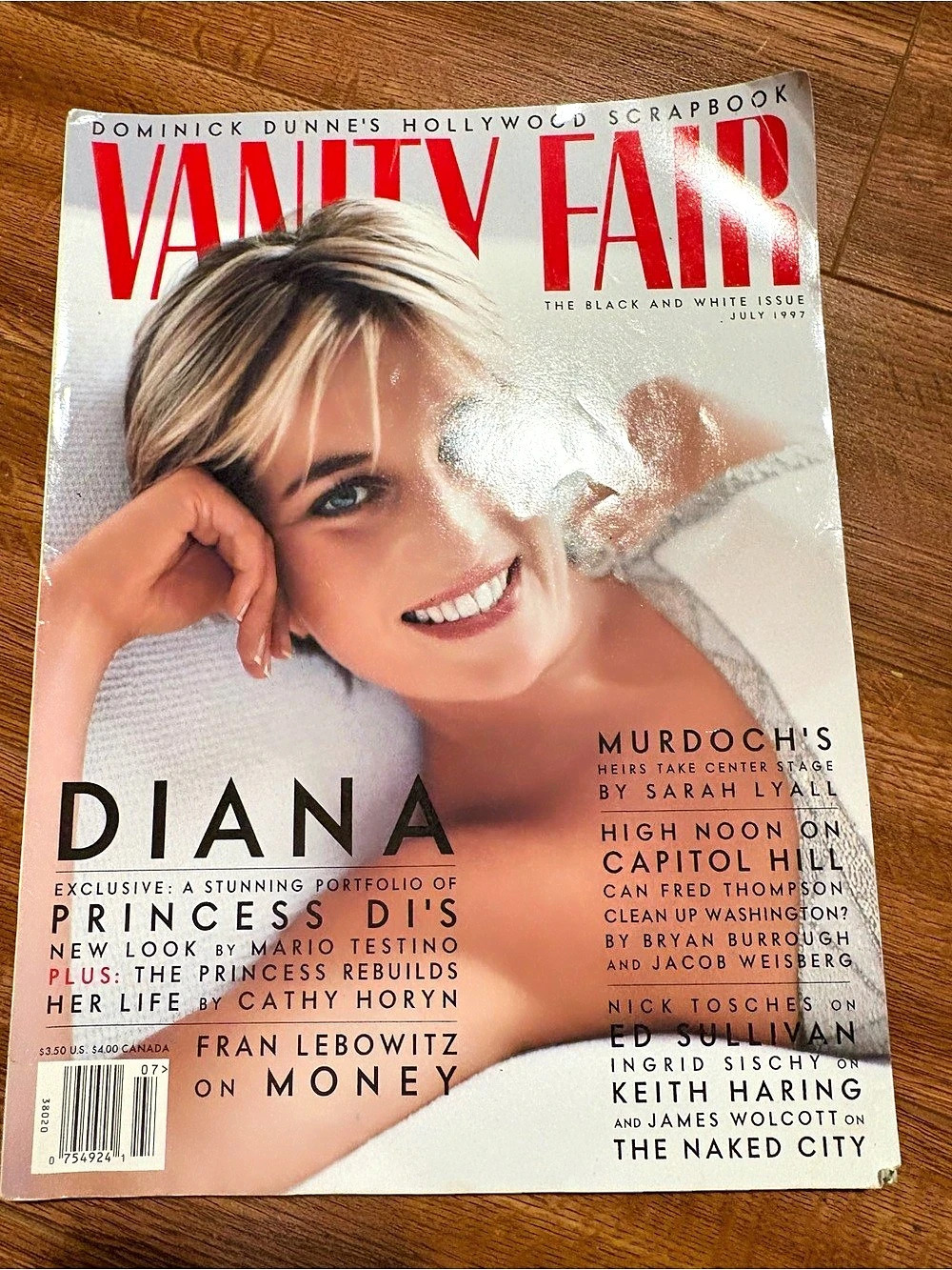 Vanity Fair July 1997 Illustrated Celebrity Fashion Princess Diana Issue